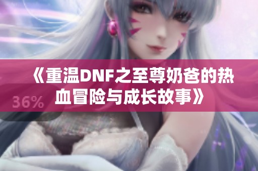 《重温DNF之至尊奶爸的热血冒险与成长故事》