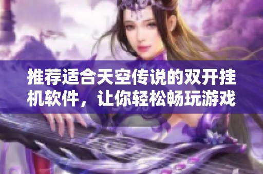 推荐适合天空传说的双开挂机软件，让你轻松畅玩游戏