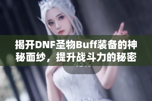 揭开DNF圣物Buff装备的神秘面纱，提升战斗力的秘密武器解析