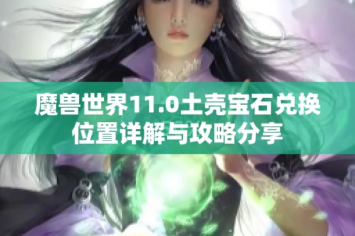 魔兽世界11.0土壳宝石兑换位置详解与攻略分享