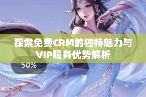 探索免费CRM的独特魅力与VIP服务优势解析