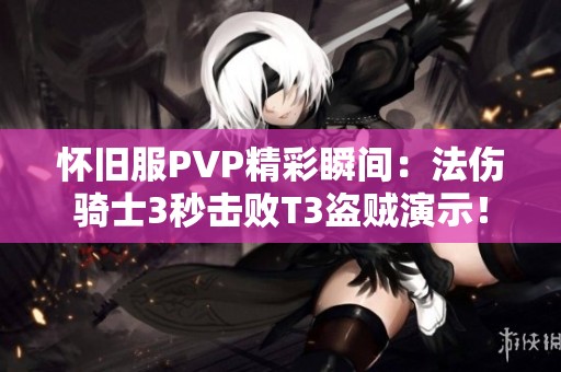 怀旧服PVP精彩瞬间：法伤骑士3秒击败T3盗贼演示！