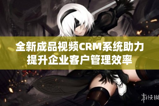 全新成品视频CRM系统助力提升企业客户管理效率