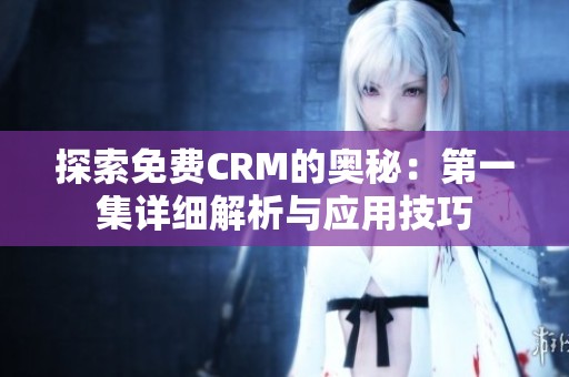 探索免费CRM的奥秘：第一集详细解析与应用技巧