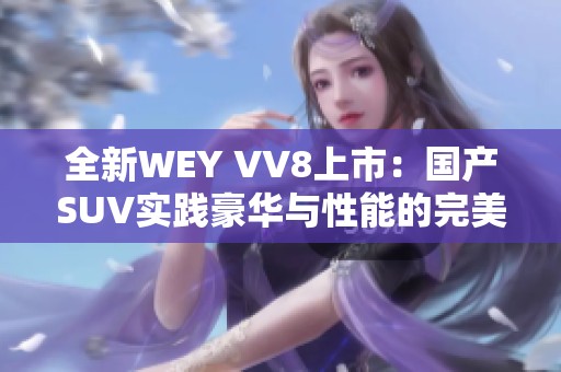 全新WEY VV8上市：国产SUV实践豪华与性能的完美结合