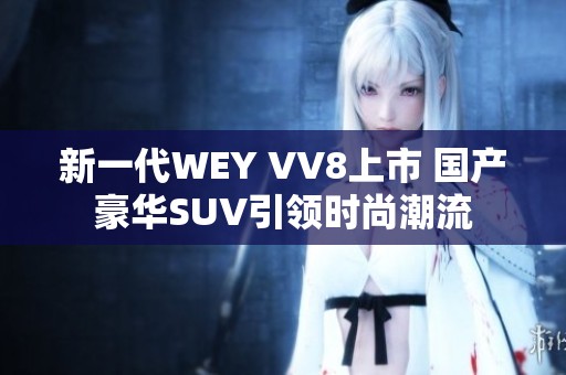 新一代WEY VV8上市 国产豪华SUV引领时尚潮流