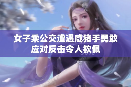 女子乘公交遭遇咸猪手勇敢应对反击令人钦佩