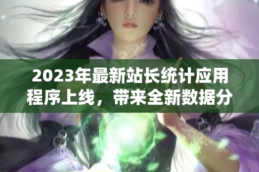 2023年最新站长统计应用程序上线，带来全新数据分析体验