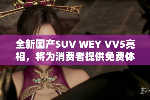 全新国产SUV WEY VV5亮相，将为消费者提供免费体验机会