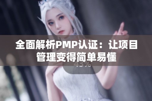 全面解析PMP认证：让项目管理变得简单易懂