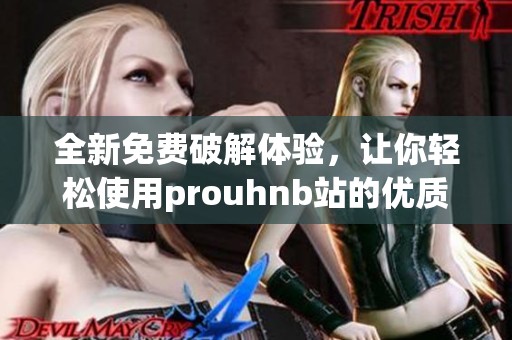 全新免费破解体验，让你轻松使用prouhnb站的优质服务