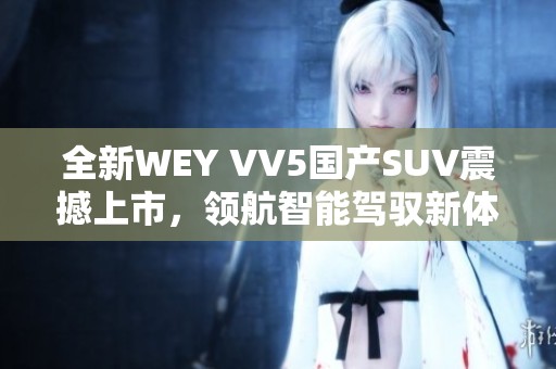 全新WEY VV5国产SUV震撼上市，领航智能驾驭新体验