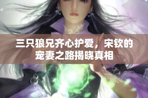 三只狼兄齐心护爱，宋钦的宠妻之路揭晓真相