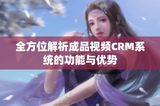 全方位解析成品视频CRM系统的功能与优势