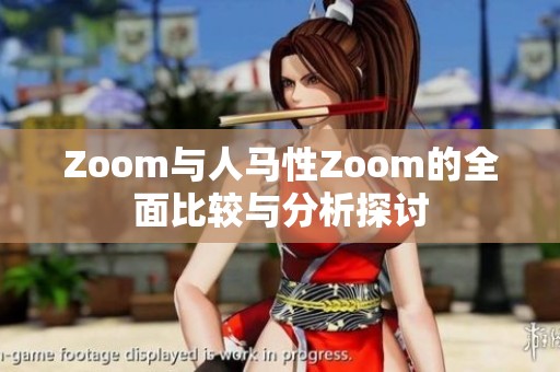 Zoom与人马性Zoom的全面比较与分析探讨