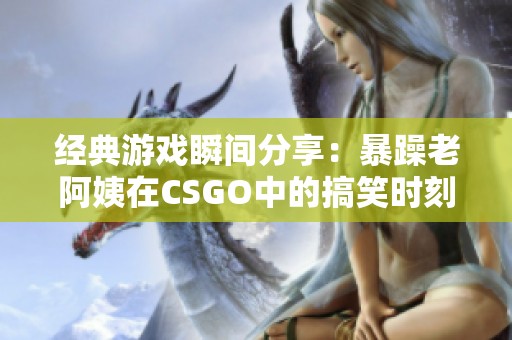 经典游戏瞬间分享：暴躁老阿姨在CSGO中的搞笑时刻回顾