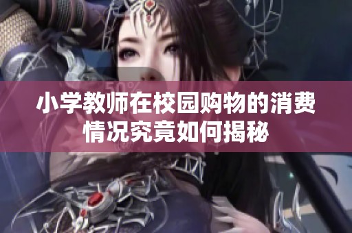 小学教师在校园购物的消费情况究竟如何揭秘