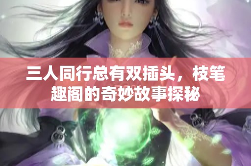 三人同行总有双插头，枝笔趣阁的奇妙故事探秘