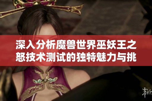 深入分析魔兽世界巫妖王之怒技术测试的独特魅力与挑战