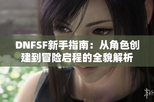 DNFSF新手指南：从角色创建到冒险启程的全貌解析