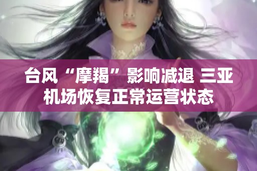 台风“摩羯”影响减退 三亚机场恢复正常运营状态