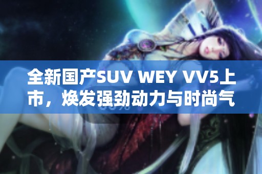 全新国产SUV WEY VV5上市，焕发强劲动力与时尚气息