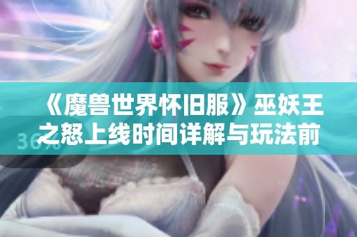 《魔兽世界怀旧服》巫妖王之怒上线时间详解与玩法前瞻